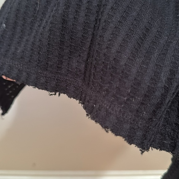 We the Free Waffle Cowl Neck long sleeve top medium - Picture 5 of 6